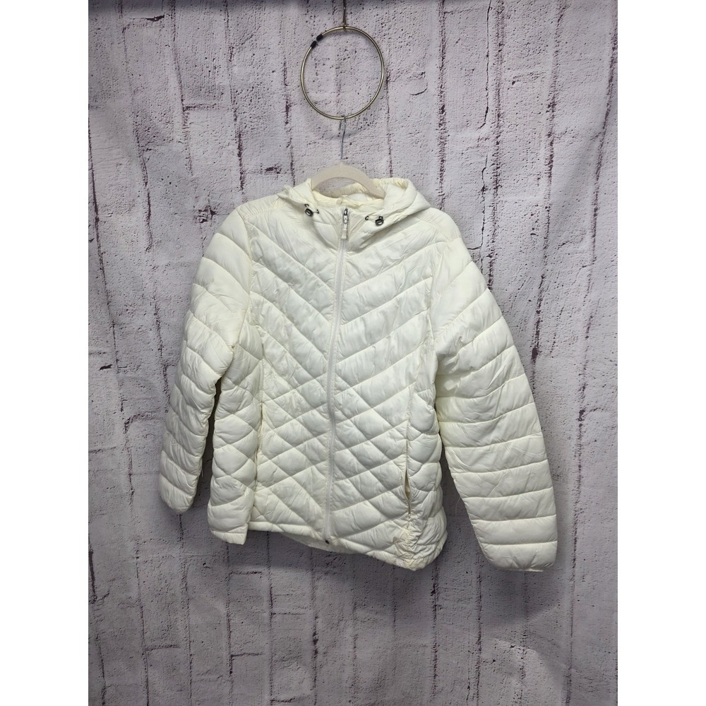 ZEROXPOSUR Full Zip COAT JACKET Ladies XXL Off‎ White
